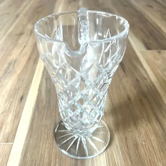 Vintage CzechRepublic Bohemia Cut Lead Crystal Glass Water Juice Sangria Pitcher - Picture 4 of 7